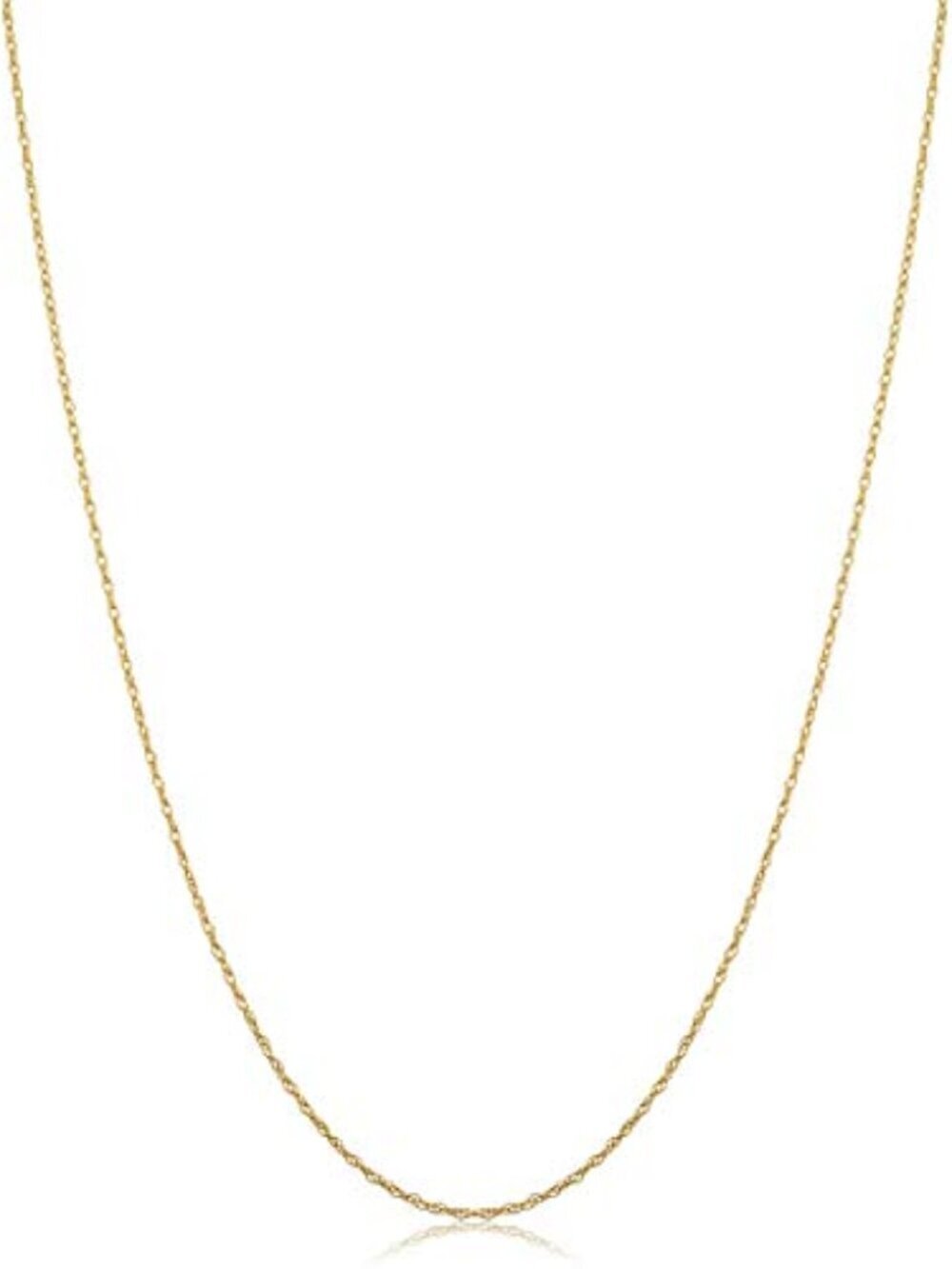 🆕 14k Yellow Gold Rope Chain Pendant Necklace (0.7 mm, 0.9 mm, 1 mm, 1.3 mm, or